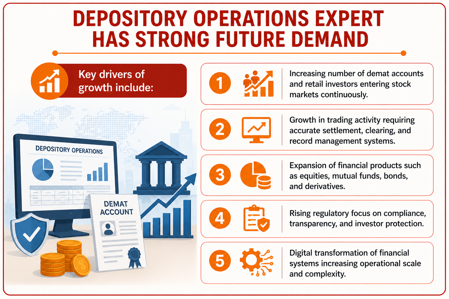 Depository Operations Expert has Strong Future Demand Infographic